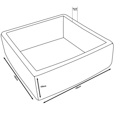 Square ball pit + 300 balls